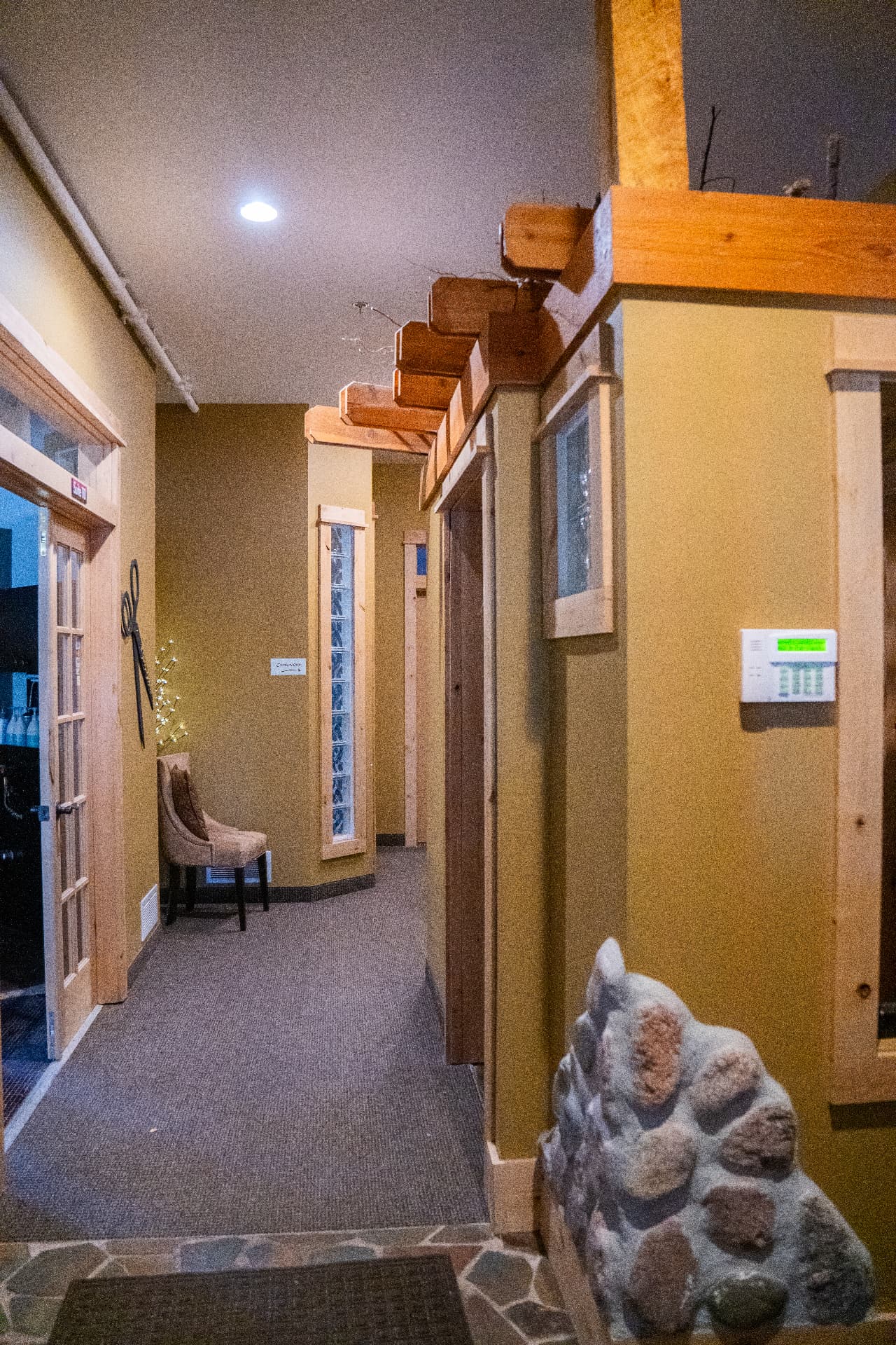 East entrance to the lower level
