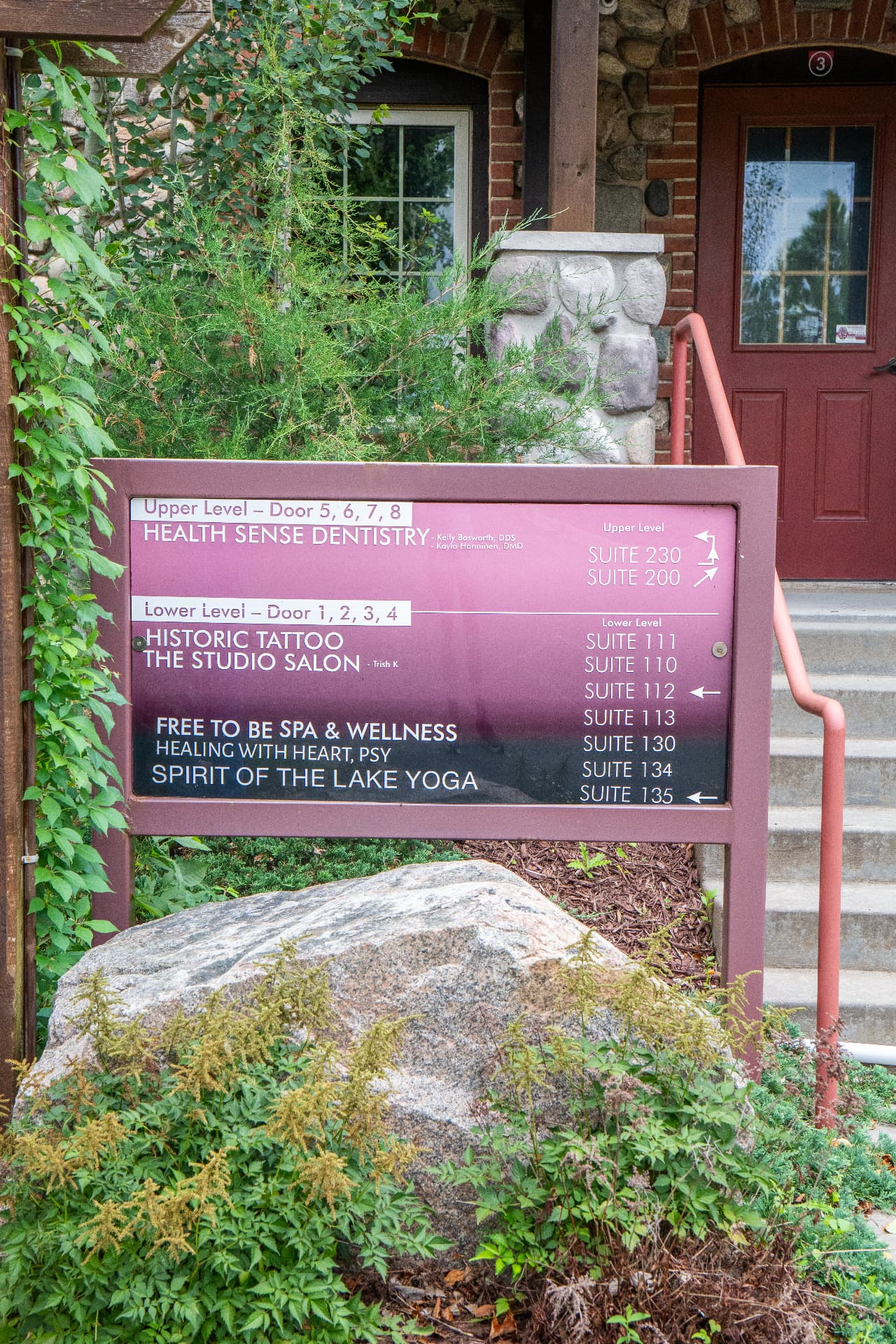 Tenant directory at the east entrance