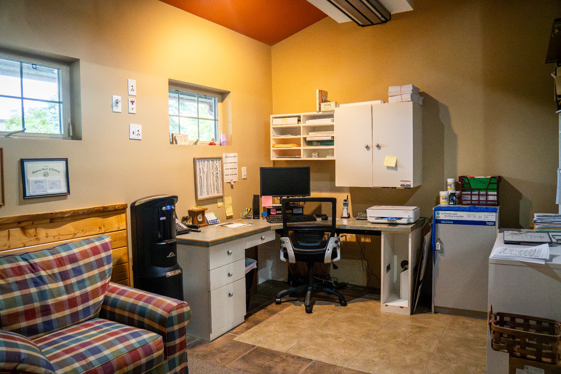 Back office and workroom