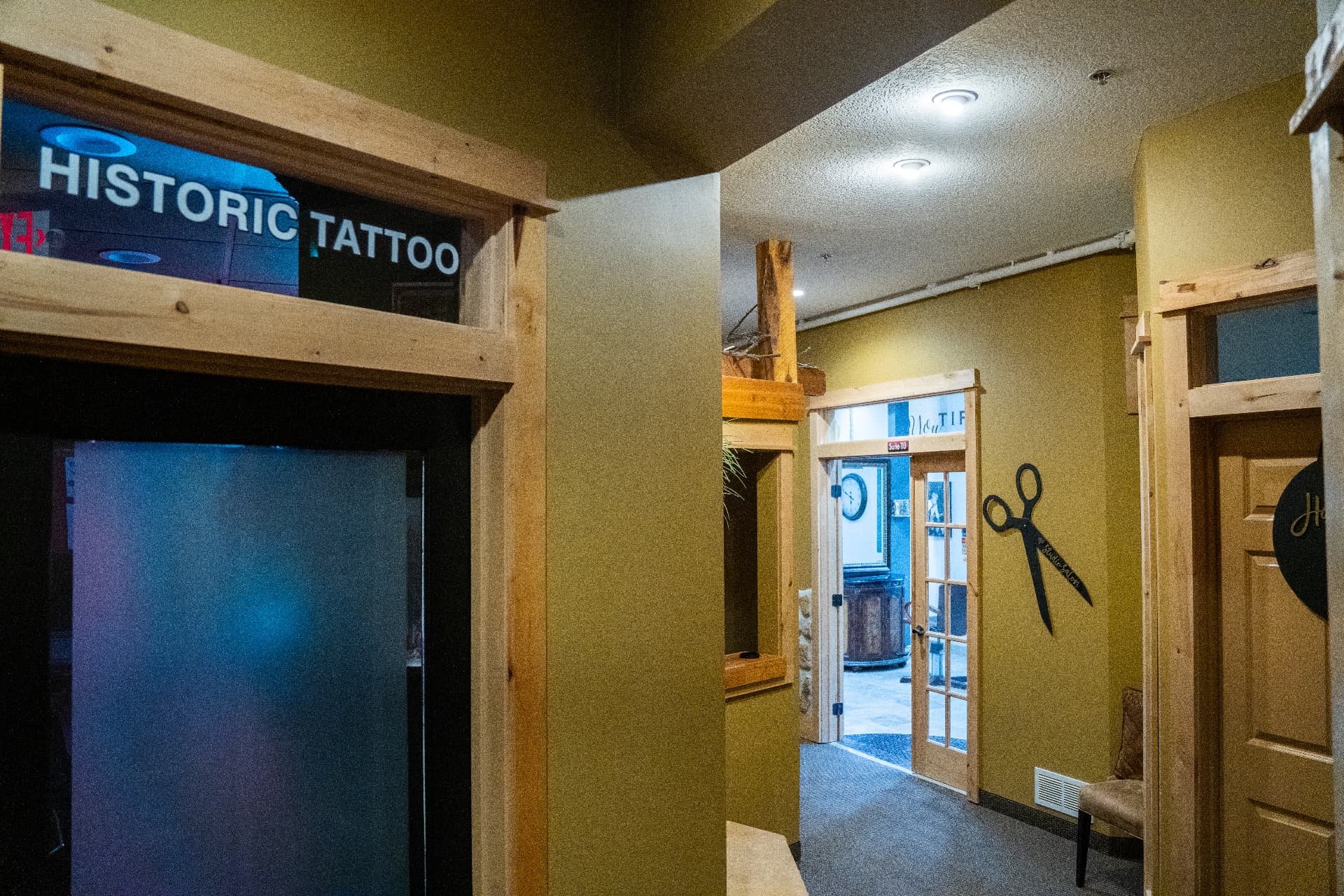 Corridor outside Historic Tattoo
