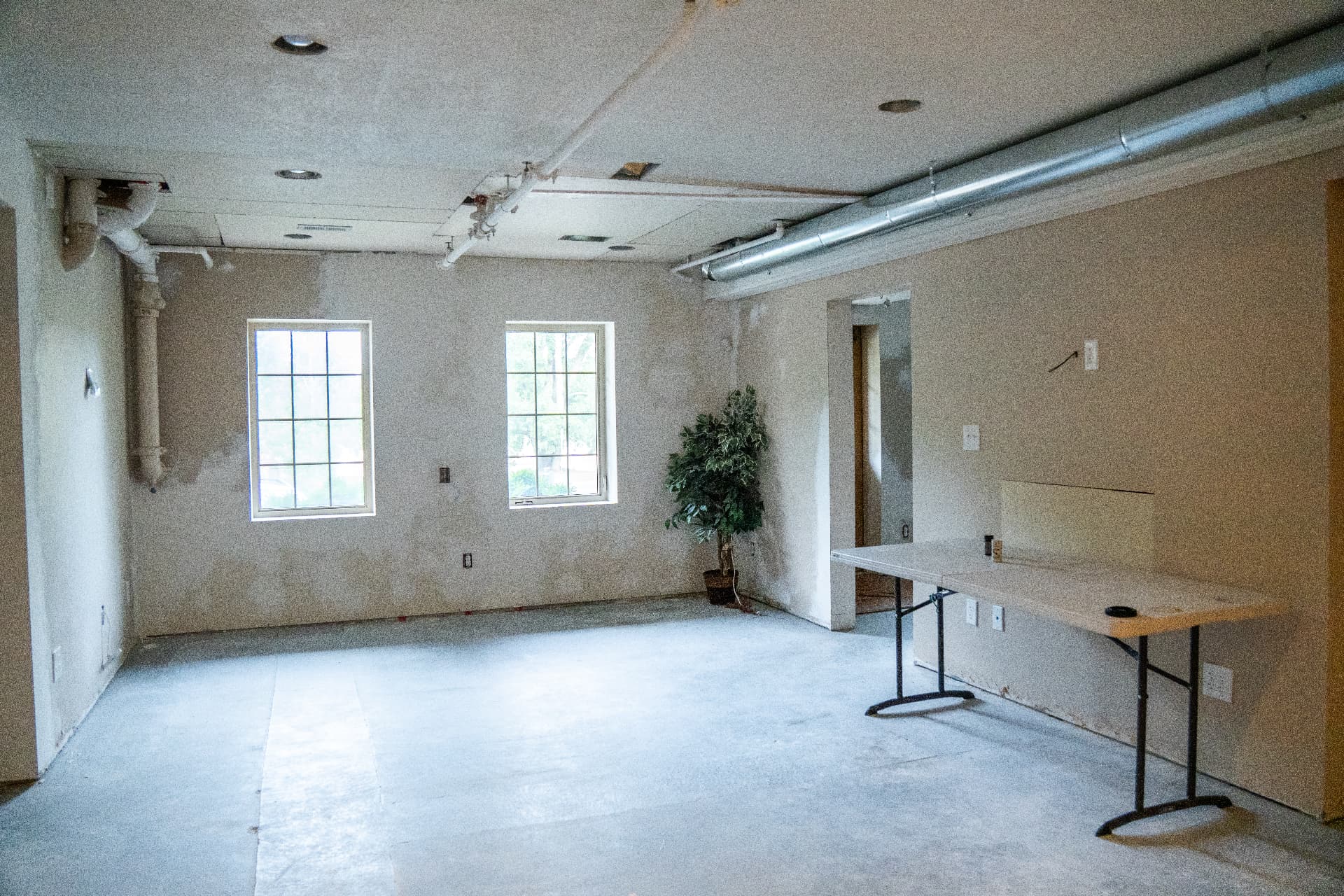 Suite 100. open floor plate, ready to build out