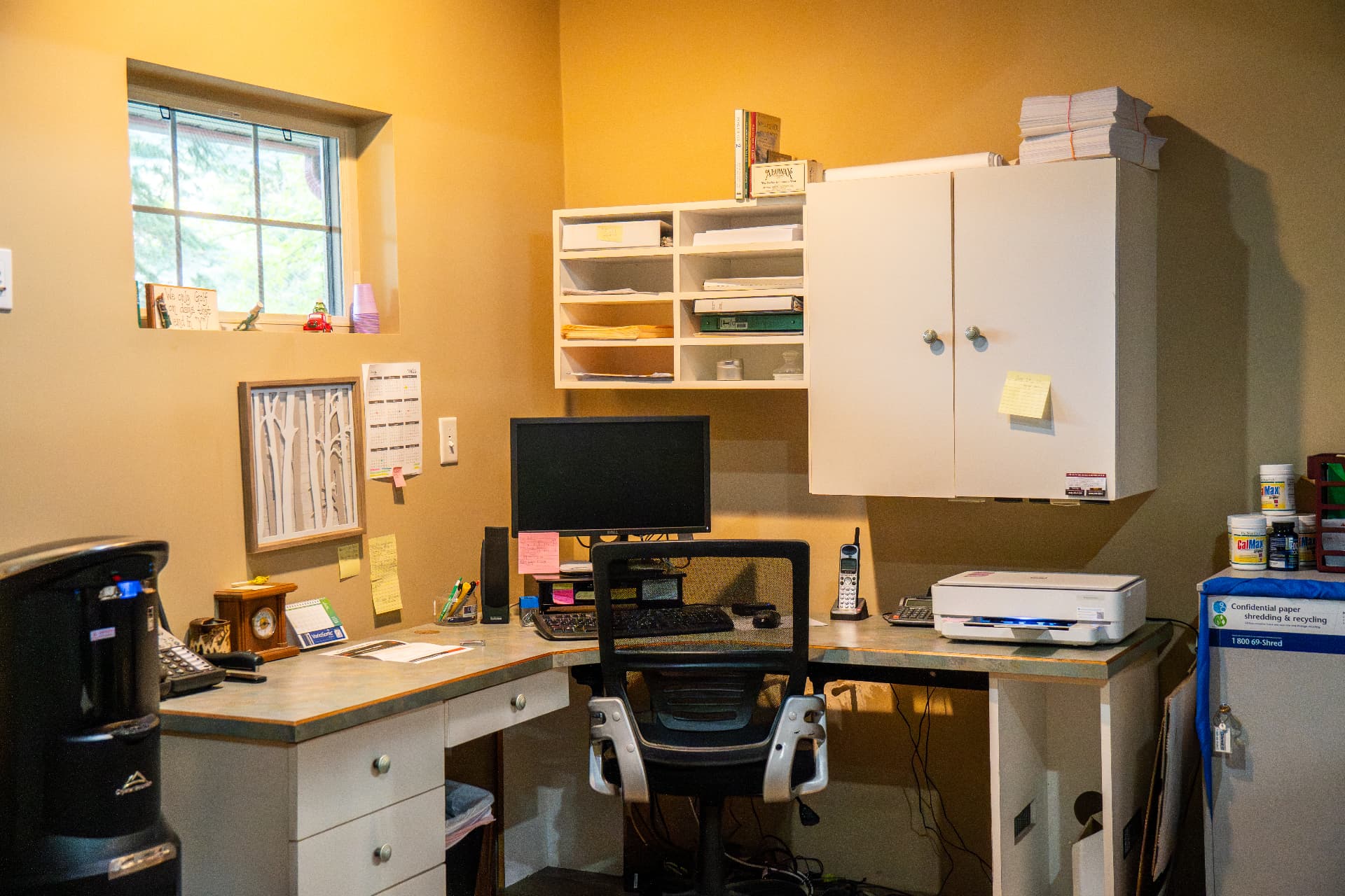 Main level office workspace